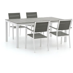 Bellagio Bravo/Fidenza 180 cm Gartenmöbel-Set 5-teilig stapelbar