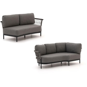 Bellagio Calizzano Gartensofa 2-Sitzer 168 cm inkl. Eckelement + rechter Arm 3-Sitzer 214 cm