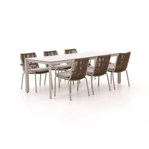 Bellagio Caronia/Sestino 220 cm Gartenmöbel-Set 7-teilig stapelbar