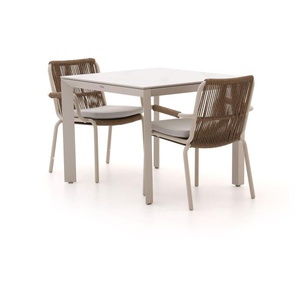 Bellagio Caronia/Sestino 90 cm Gartenmöbel-Set 3-teilig stapelbar