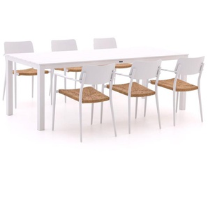 Bellagio Cino/Menzano 220 cm Gartenmöbel-Set 7-teilig stapelbar
