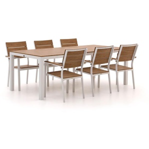 Bellagio Fidenza 220 cm Gartenmöbel-Set 7-Teilig Stapelbar