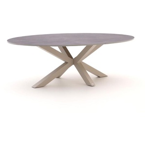 Bellagio Induno Ellips Gartentisch 200x100 cm
