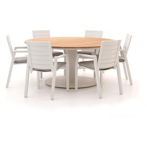 Bellagio Leggo/Grado ø170cm Gartenmöbel-Set 7-teilig stapellbar