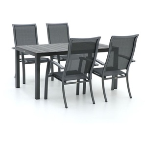 Bellagio Lugo/Fidenza 160 cm Gartenmöbel-Set 5-teilig stapelbar