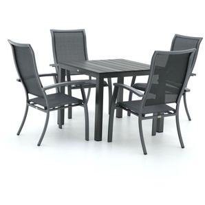 Bellagio Lugo/Fidenza 90 cm Gartenmöbel-Set 5-teilig stapelbar