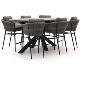 Bellagio Mineo/ROUGH-Y Ellips 240 cm Gartenbar-Set 7-teilig
