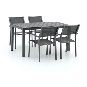 Bellagio Roma/Fidenza 150cm Gartenmöbel-Set 5-teilig stapelbar