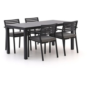 Bellagio Rumo/Menzano 160 cm Gartenmöbel-Set 5-Teilig Stapelbar