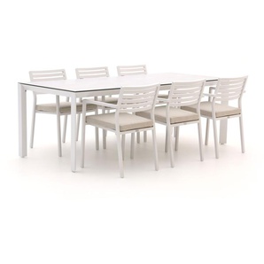 Bellagio Rumo/Veneto 220 cm Gartenmöbel-Set 7-teilig Stapelbar