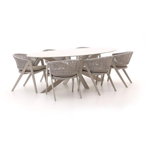 Bellagio Valsecca/Furato ellips 240 cm Gartenmöbel-Set 7-teilig