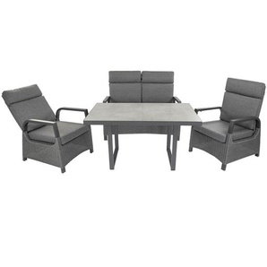 bellavista® Dining-Lounge-Set Orlando grau 4-teilig