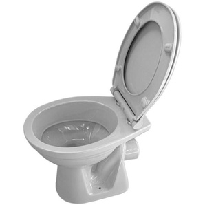 Belvit - Stand wc Manhattan Grau Abgang Wand mit Softclose-Deckel