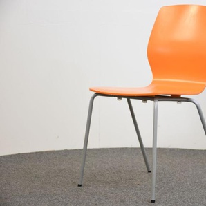 Bene Besucherstuhl, orange 4 Fuß, gebraucht