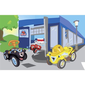 Bennjen Kinderteppich Bobby Car , Mehrfarbig , Textil , rechteckig , 110 cm , Oeko-Tex® Standard 100 , für Fußbodenheizung geeignet, rutschfest , Teppiche & Böden, Teppiche, Kinderteppiche