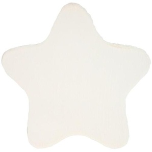 Bennjen Kinderteppich, Creme, Textil, Uni, Stern, 80x80 cm, Textiles Vertrauen - Oeko-Tex®, Bsci, Global Recycled Standard (Grs), rutschfest, pflegeleicht, Teppiche & Böden, Teppiche, Teppich Kinderzimmer