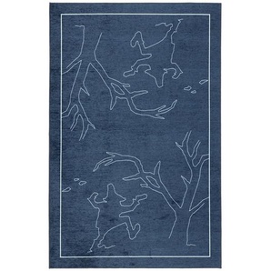 Bennjen Kinderteppich Grimmliis, Blau, Textil, Personen, rechteckig, 110 cm, Textiles Vertrauen - Oeko-Tex®, für Fußbodenheizung geeignet, Teppiche & Böden, Teppiche, Kinderteppiche