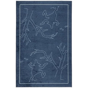 Bennjen Kinderteppich, Blau, Textil, Personen, rechteckig, 110x170 cm, Textiles Vertrauen - Oeko-Tex®, für Fußbodenheizung geeignet, Teppiche & Böden, Teppiche, Kinderteppiche