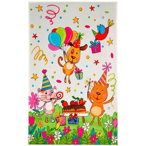 Bennjen Kinderteppich Lovely Kids , Mehrfarbig , Textil , Geburtstag , rechteckig , 100 cm , Oeko-Tex® Standard 100 , für Fußbodenheizung geeignet, rutschfest , Teppiche & Böden, Teppiche, Kinderteppiche