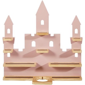 Bennjen Regal, Natur, Pink, Holz, Kiefer, massiv, Abstraktes, 9 Fächer, 58x59x15 cm, Fsc, Typenauswahl, Toniebox und tonies®-Figuren kompatibel,