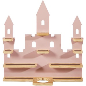 Bennjen Regal, Natur, Pink, Holz, Kiefer, massiv, Abstraktes, 9 Fächer, 58x59x15 cm, Fsc, Typenauswahl, Toniebox und tonies®-Figuren kompatibel,
