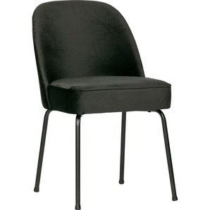 Esszimmerstuhl BEPUREHOME VOGUES1 Stühle Gr. B/H/T: 50 cm x 82,5 cm x 57 cm, 2er Set, Struktur (100% Polyester)-Polyester, Metall, schwarz (schwarz, schwarz) Küchenstühle