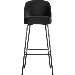 Hochstuhl BEPUREHOME VOGUEBH3 Stühle Gr. B/H/T: 50 cm x 103 cm x 55 cm, 1 St., Struktur (100% Polyester)-Polyester, Metall, schwarz (schwarz, schwarz) Bistrostuhl Hochstuhl Bistrostühle
