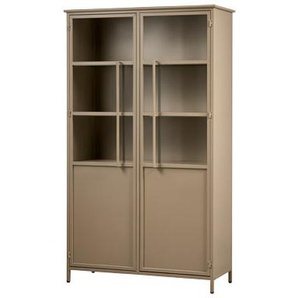 BePureHome Vitrine »Exhibit« aus Metall, khaki