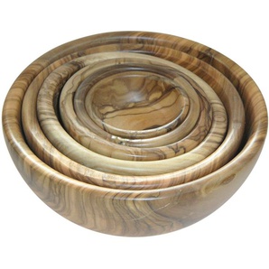 BERARD FRANCE 1892 Schüssel, Olivenholz, (6-tlg), Olivenholz, nachhaltig, Ø 5-17 cm, handgefertigt