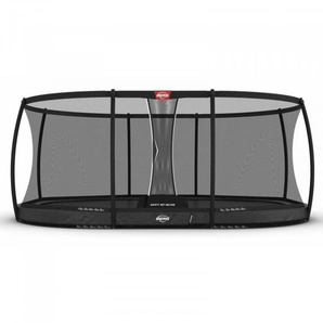 Berg Trampolin Grand Champion InGround inkl. Sicherheitsnetz 350 x 250 cm grau BT-30.33.73.32