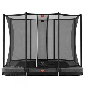 Berg Trampolin Ultim Favorit InGround inkl. Sicherheitsnetz Comfort 280 x 190 cm grau BT-32.23.62.30