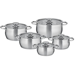 Berndes Topfset 5-teilig Romantika | silber | Edelstahl |