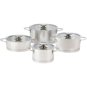 Berndes Topfset 8-teilig Millesima | silber | Edelstahl |