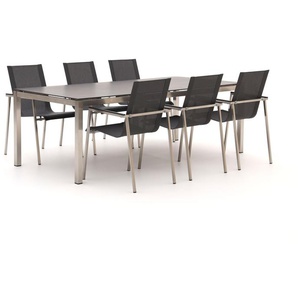 Bernstein Mainz/Freiburg 220 cm Gartenmöbel-Set 7-teilig stapelbar