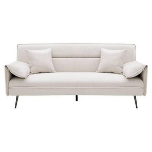Bessagi Home Schlafsofa, Beige, Holz, Textil, 3-Sitzer, Füllung: Polyester, 193x117x25.5 cm, Bettfunktion erhältlich, Rücken echt, Kinder- &