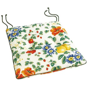 Dekokissen BEST Selection-Line Dekokissen_Sitzkissen_Kissenhüllen Gr. B/L: 46 cm x 45 cm, 1 St., Baumwolle, weiß (weiß, geblümt) Dekokissen gemustert Kopfkissen