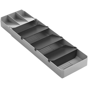 Besteck-Organizer  Uni Fit - grau - Kunststoff, Kunststoff - 15 cm - 6 cm | Möbel Kraft