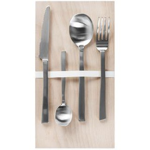 Besteckgarnitur by Maarten Baas grau silber metall / 16 Besteckteile (4 Personen) - valerie objects - Metall