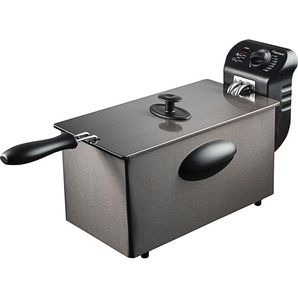 BESTRON Fritteuse AF357A Fritteusen grau (anthrazit) Fritteusen