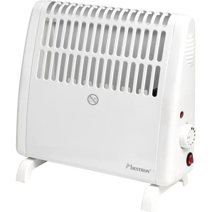 BESTRON Heizgerät Frostwächter Heizstrahler FreistehendWandmontage, Spritzwassergeschützt, Thermostat, 400 Watt weiß Heizlüfter Heizstrahler