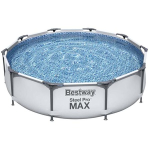Bestway - Aufstellpool Steel Pro max Frame Pool Ø305 x 76 cm rund ohne Zubehör