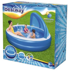 Bestway Family Pool Round Summer Days with UV Sunshade 241cm