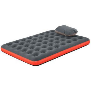 Bestway Luftbett, Orange, Grau, 152x22x203 cm, beflockte Schlafseite, integriertes Kissen, Schlafzimmer, Betten, Gästebetten, Luftbetten