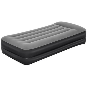 Bestway Luftbett, Schwarz, Grau, Kunststoff, 97x46x191 cm, Dekra, RoHS, beflockte Schlafseite, integriertes Kissen, integrierte elektrische Pumpe,