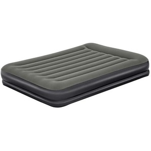 Bestway Luftbett Tritech AIR 67699, Schwarz, Dunkelgrau, Kunststoff, 152x36x203 cm, SGS-geprüft, integriertes Kissen, beflockte Schlafseite,