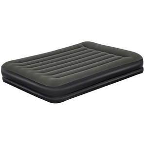 Bestway Luftbett Tritech AIR 67699, Dunkelgrau, Schwarz, Kunststoff, 152x36x203 cm, SGS-geprüft, beflockte Schlafseite, integriertes Kissen,