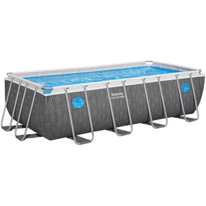 Bestway Pool, Dunkelgrau, Metall, Kunststoff, Kreise, 488x122x244 cm, RoHS, Freizeit, Pools und Wasserspaß, Pools, Aufstellpools