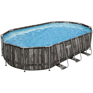 Bestway Pool, Grau, Metall, Kunststoff, 366x122x610 cm, Freizeit, Pools und Wasserspaß, Aufstellpools, Aufstellpools