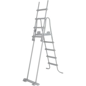 Bestway - Pool Sicherheitsleiter Flowclear 76,5x125x135/192 cm für Aufstellpools bis 132 cm Höhe