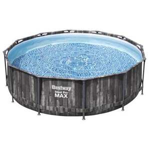 Bestway Poolset, Weiß, Grau, Blau, Kunststoff, Metall, Uni, 100 cm, Freizeit, Pools und Wasserspaß, Aufstellpools, Aufstellpools